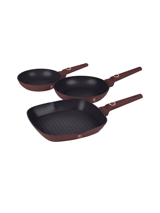 Berlinger Haus Pans Set of Aluminum with Non-stick Coating Leonardo Collection 3pcs