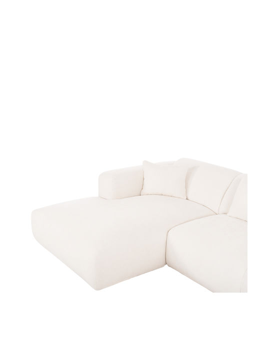 Bricken Colțar Canapea Cu Colțul Stâng Alb 282x160x72cm