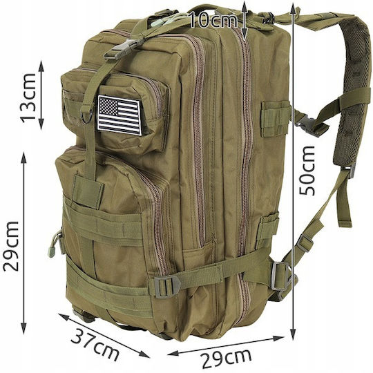 Militärischer Rucksack Rucksack Khaki 38Es