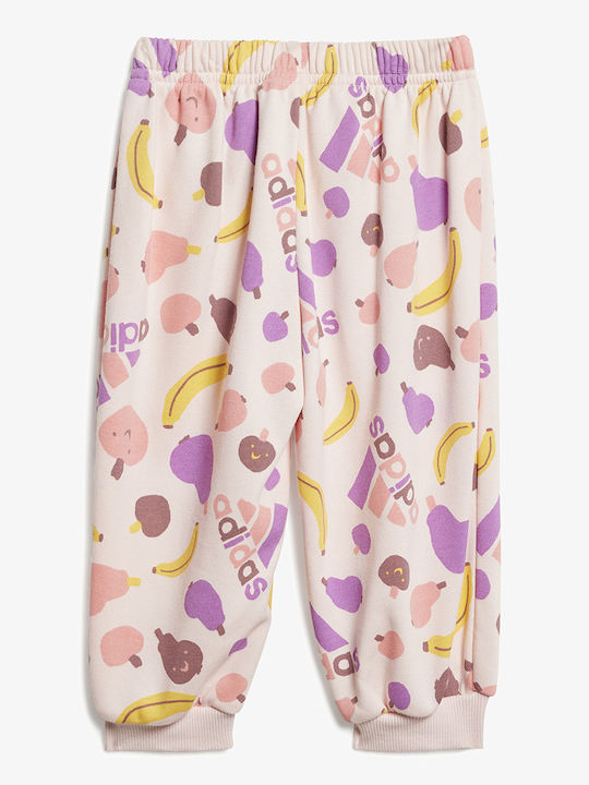 Kinder Sweatpants Set - Jogginganzug Rosa 2Stück Essentials Allover Print