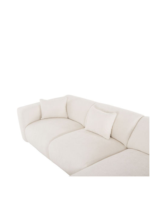 Bricken Corner Couch with Right Corner White 282x160x72 cm