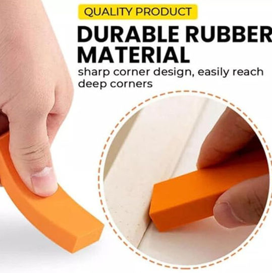 Eraser Zola Cleaning Glass Metal Rubber Orange 8x2.5x1.3 Cm