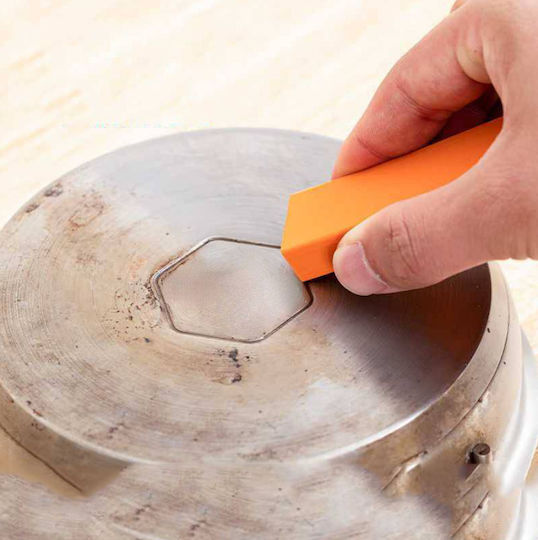Eraser Zola Cleaning Glass Metal Rubber Orange 8x2.5x1.3 Cm