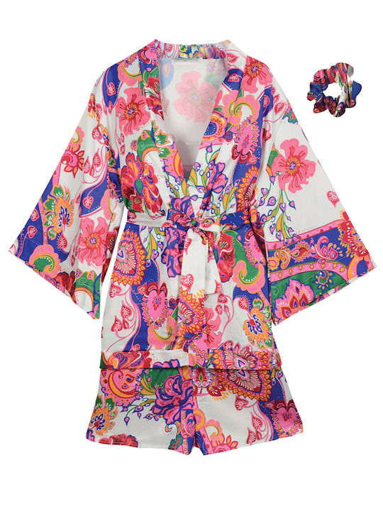 Set Kimono Shorts Scrunchie Gypsy