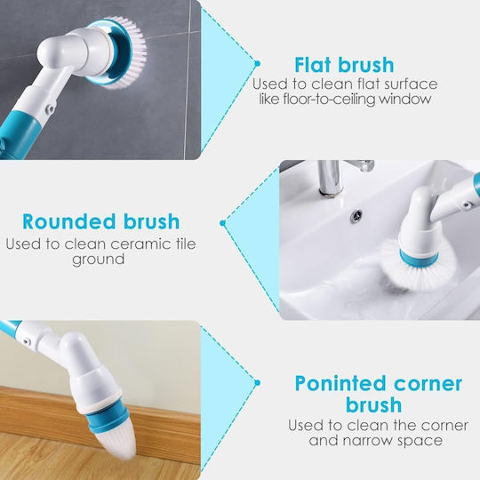 ZK11543QWS70 Plastice Rotative Perii de Curățare cu mâner pentru Albe 1buc