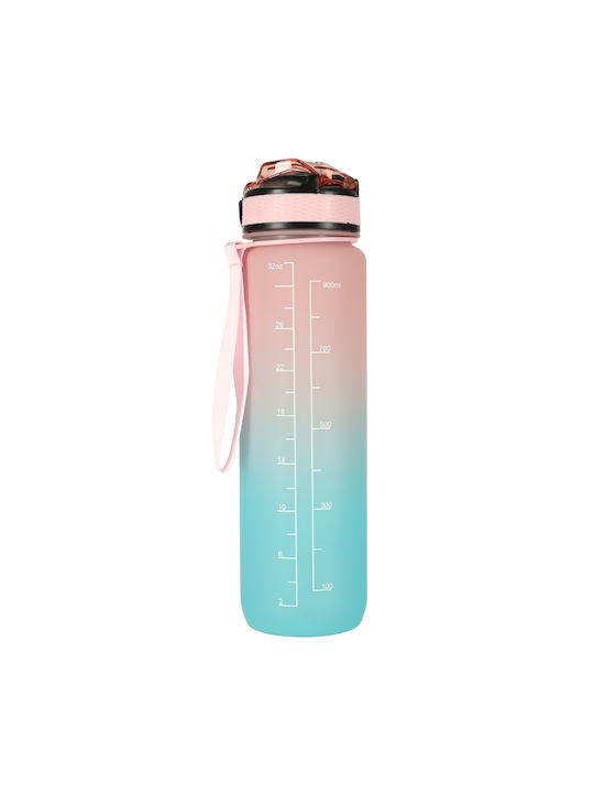 Sticla de apa cu pai Zola Sistem de capac blocabil 1000 ml Mesaje de marcaj de timp fara BPA