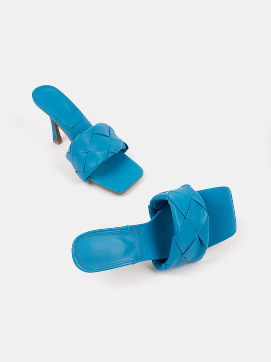 Women's Mule Thin Heel Blue