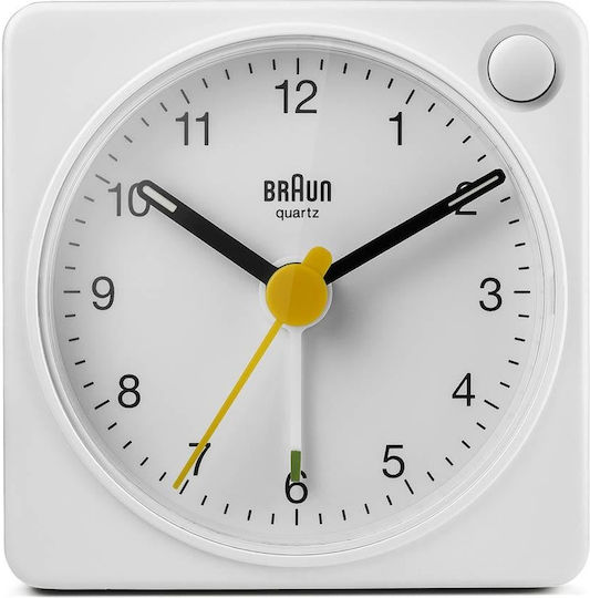 Braun Επιτραπέζιο Ρολόι με Ξυπνητήρι Λευκό 67101