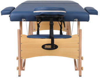 Mobiak Wooden Folding Blue Massage and Physiotherapy Bed 185x70cm