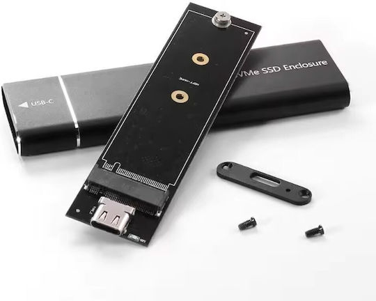 Твърд диск кутия M.2 SATA III NVMe с връзка USB 3.1 в Черен цвят