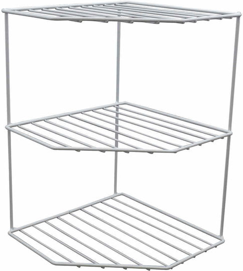 Uncle George Tabletop Metal Base 25x25x36cm White