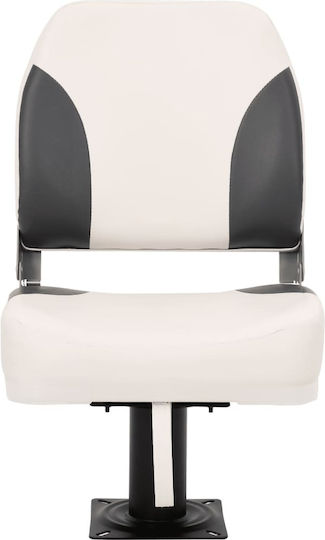 Vidaxl Boat Seat Set 2 Pieces Low Back Folding Station Straps