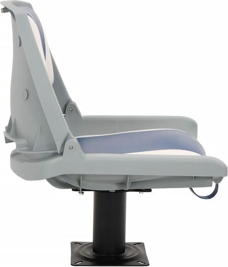 Folding Boat Seat 2 Pcs Blue White 48x51x41 cm 3284278