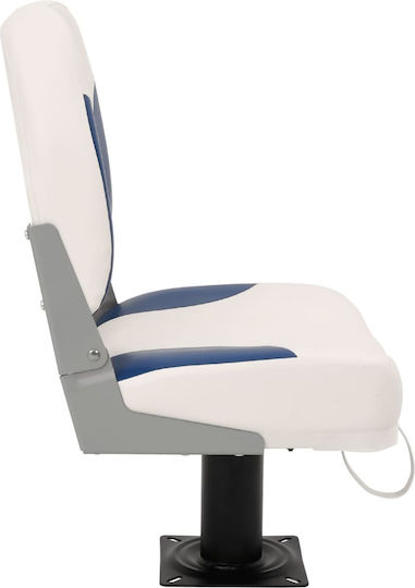 Folding Boat Seat 4 Pieces Blue White 41x36x48 cm 3284287