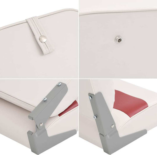 Boat Seat Set of 2 Pieces High Back Folding 3284317