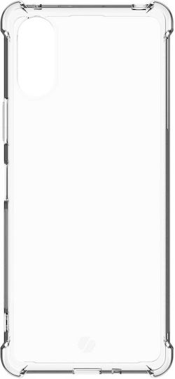 Spacecase Anti-shock Back Cover Σιλικόνης 1mm με Λουράκι Διάφανο (Xperia 10 VI)