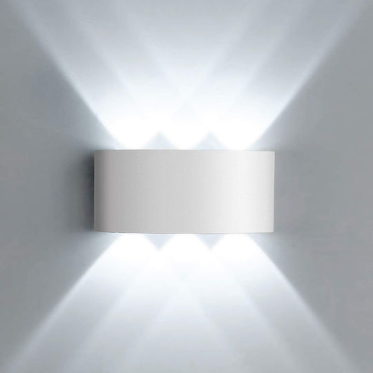 Powertech Lumină de Exterior Montată pe Perete LED 6W 4000K