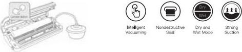 GTSA Συσκευή Vacuum Εξωτερική με Μέγιστο Μήκος Σφραγίσματος 320mm Αυτόματη
