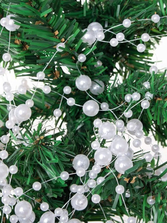 Dekorative Perlen Weihnachtsbaum Zola Perlweiß 5m Verschiedene Größen