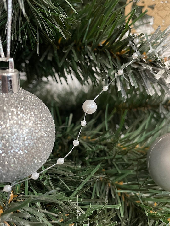 Dekorative Perlen Weihnachtsbaum Zola Perlweiß 5m Verschiedene Größen