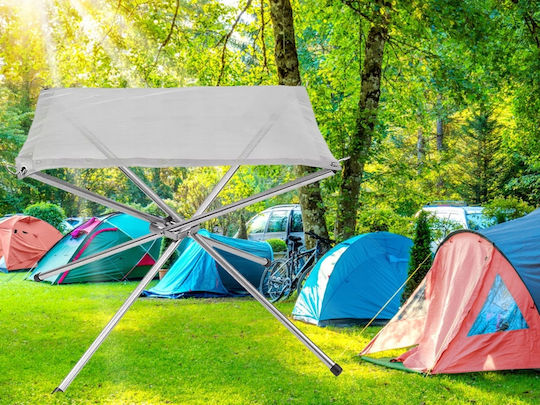 Portable Campfire Stand Zola Non-slip Edges Foldable 41.5x37 Cm Silver
