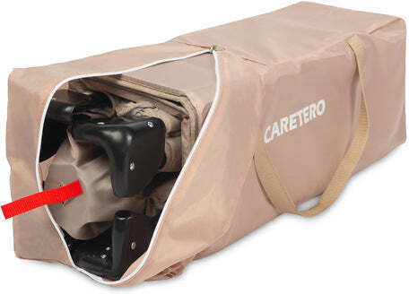 Caretero Esti Playpen 2 Levels with Mattress Brown 126x65cm