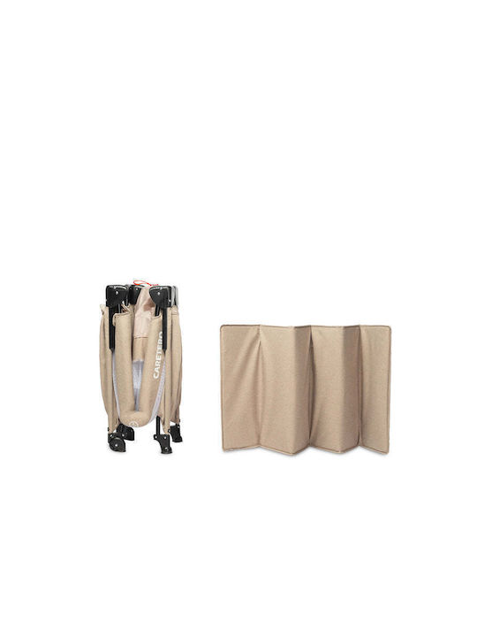 Caretero Esti Playpen 2 Levels with Mattress Brown 126x65cm