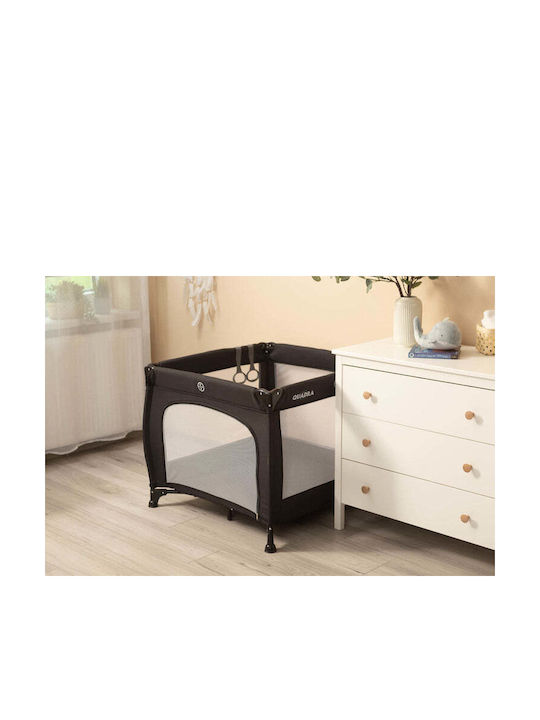 Caretero Quadra Парк с Матрак Black 82x82см