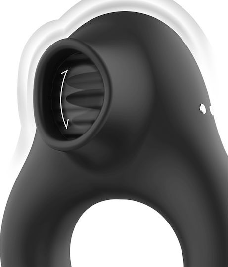 Armony Vibrating Cock Ring Schwanz Silikon Schwarz