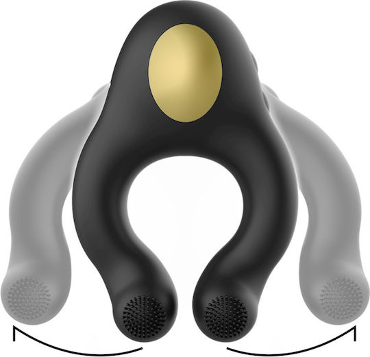 Armony Vibrating Cock Ring Schwanz Silikon Schwarz