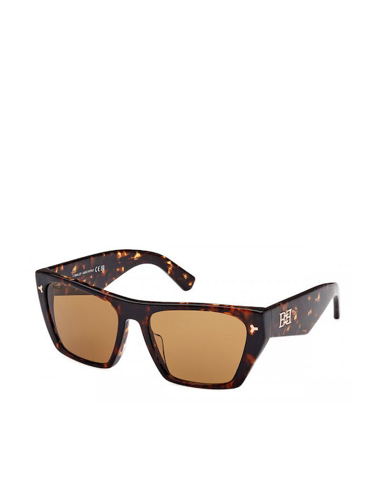 Bally Sonnenbrillen mit Braun Schildkröte Rahmen und Braun Linse BY0109-H 52E