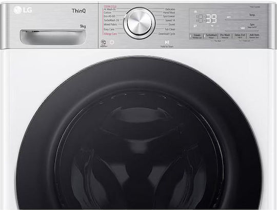 LG Waschmaschine 9kg mit Dampftechnologie 1400 Umdrehungen TurboWash F4WR909P3W