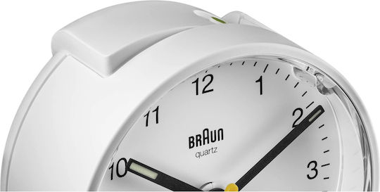 Braun Επιτραπέζιο Ρολόι με Ξυπνητήρι Λευκό 67004