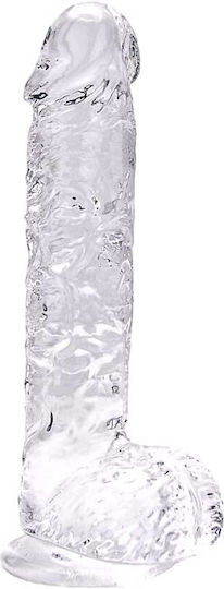 Loving Joy Realistisches Dildo mit Hoden Transparent 23cm