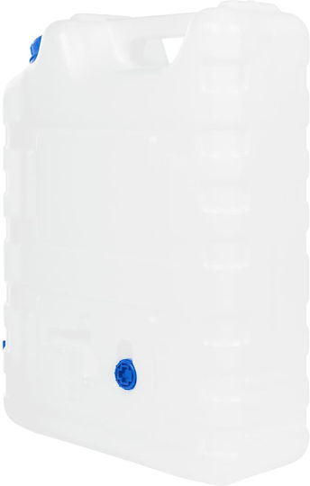 vidaXL Vertical Cylindrical Plastic Storage Tank 22lt for Water / Petroleum Blue