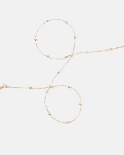 Brillenkette Weiß mit weißen Verschlüssen
