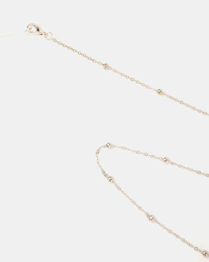 Brillenkette Weiß mit weißen Verschlüssen