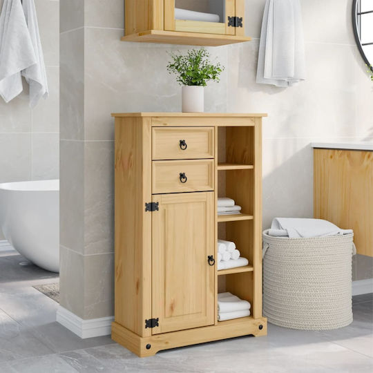 vidaXL Badezimmerschrank B70xT33xH110cm Braun