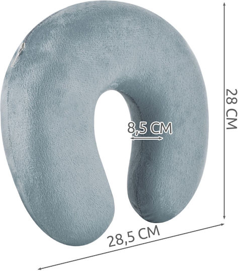 Pernă Cervical cu Memory Foam 28.5x8.5x28cm în culoare Gri ZY17973QWS3