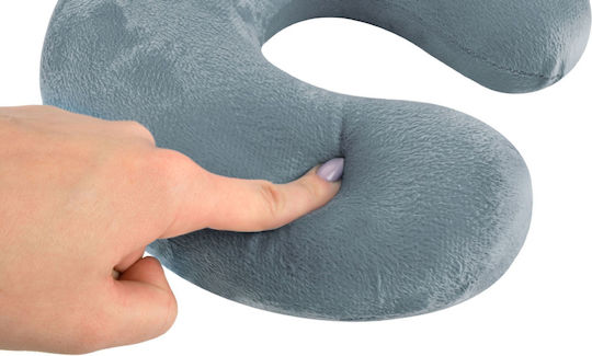 Pernă Cervical cu Memory Foam 28.5x8.5x28cm în culoare Gri ZY17973QWS3