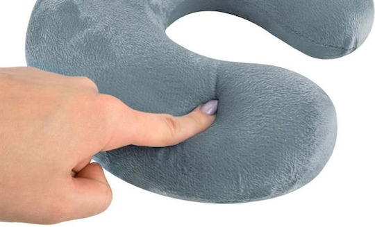 Pernă Cervical cu Memory Foam 28.5x8.5x28cm în culoare Gri ZY17973QWS3