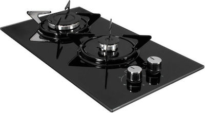 MultiHome MH-6141 Domino Autonomous Cooktop with Liquid Gas Burners 29x59cm