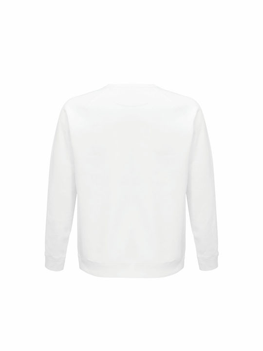 Sweatshirt Unisex Organic "ρόμπα Κάλτσα Πιτζάμα" White