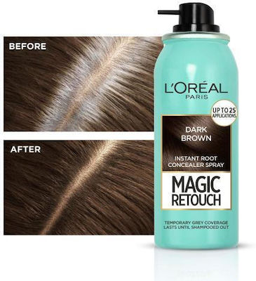 L'Oreal Paris Magic Retouch Spray Μαλλιών 02 Καφέ Σκούρο 75ml