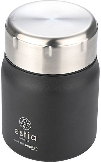 Estia Save The Aegean Cutie pentru Mâncare Termos Inox Midnight Black 500ml 1buc