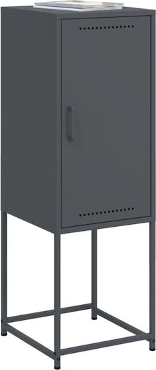 Метален Офисен Шкаф Антрацит 36x39x107см