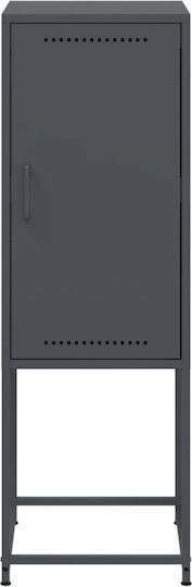 Метален Офисен Шкаф Антрацит 36x39x107см