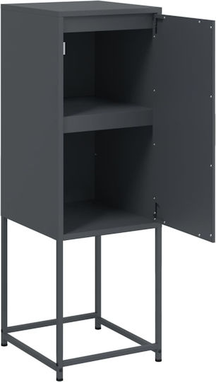 Метален Офисен Шкаф Антрацит 36x39x107см
