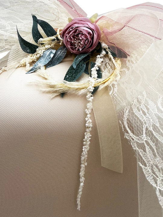 Baptism Set Gold Ring Roses Suitcase