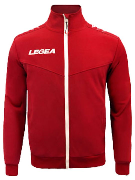 Legea Men's Sweatshirt Jacket with Pockets RED M1166-0012